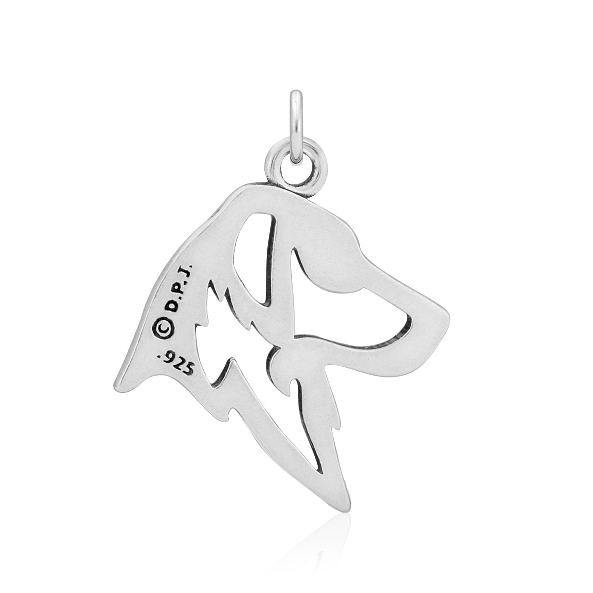 Flat-Coated Retriever Necklace in Sterling Silver