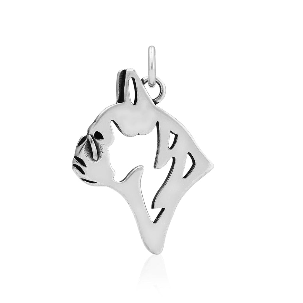 French Bulldog Necklace in Sterling Silver