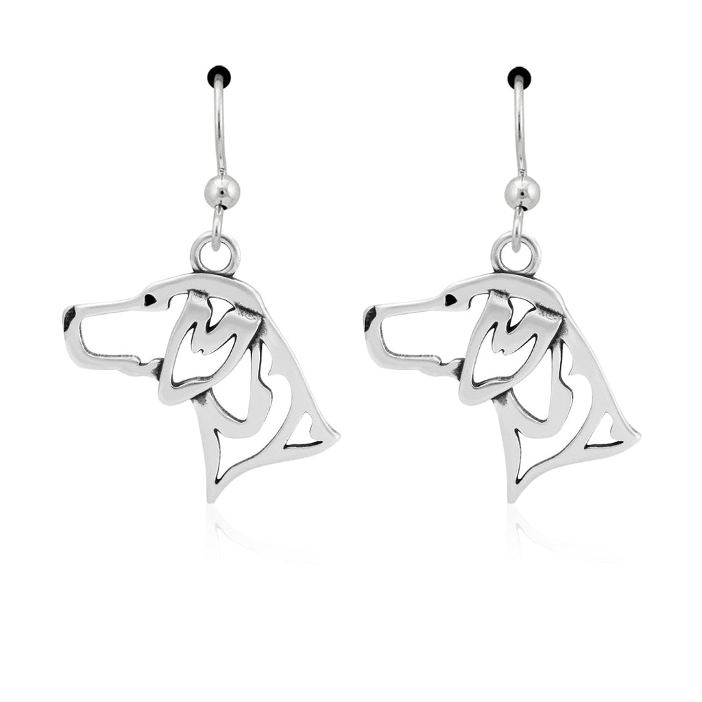 German Shorthaired Pointer Earrings in Sterling Silver