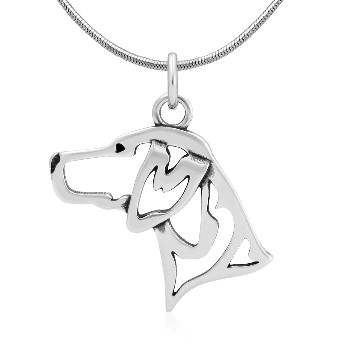 German Shorthaired Pointer Necklace in Sterling Silver
