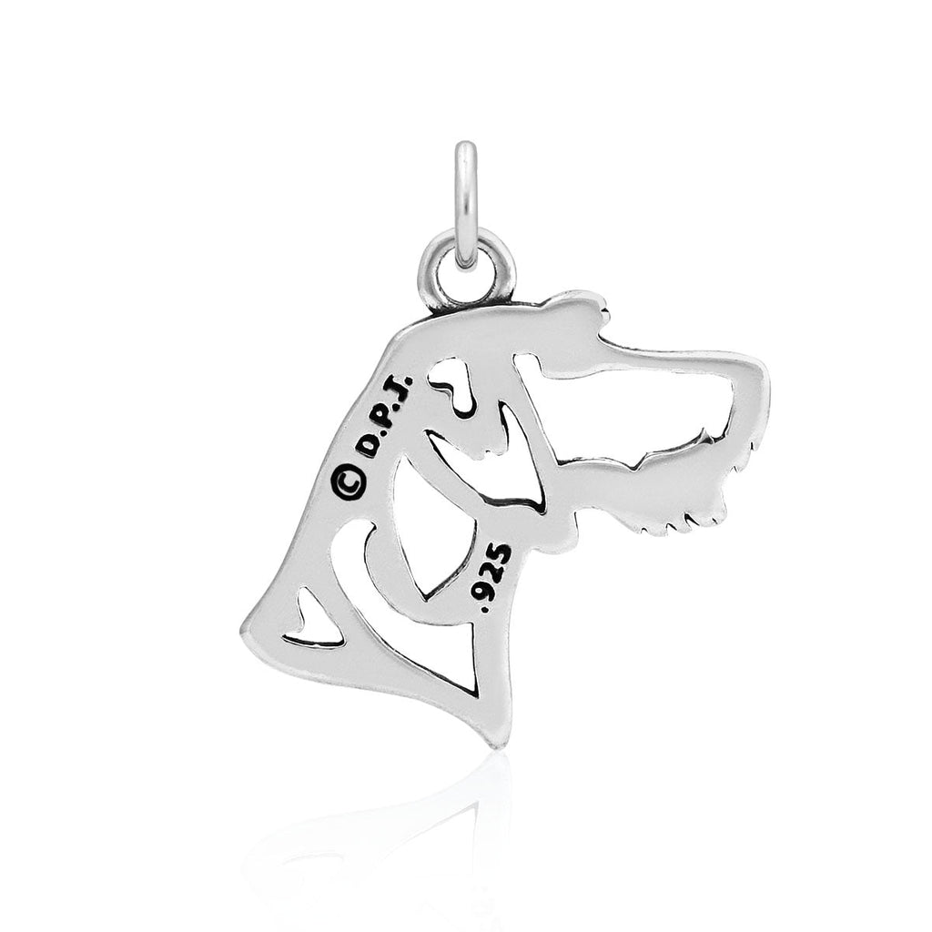 German Wirehaired Pointer Necklace in Sterling Silver