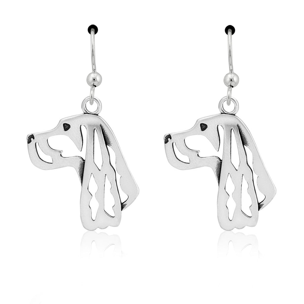 Gordon Setter Earrings in Sterling Silver