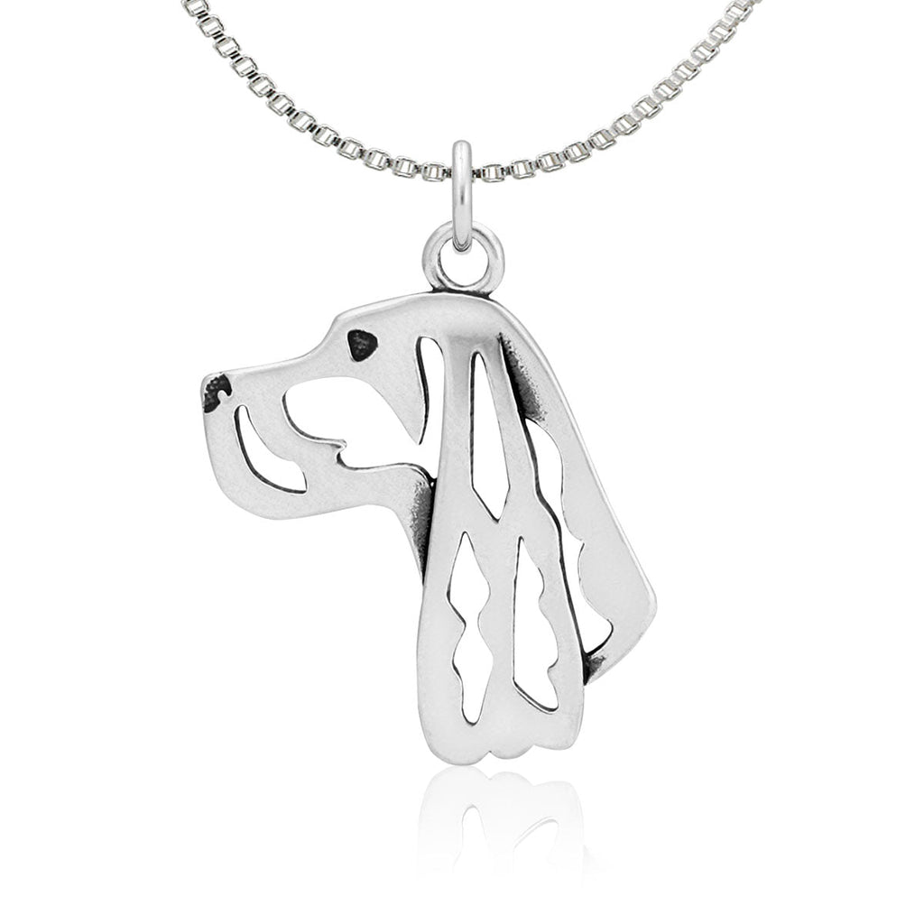 Gordon Setter Necklace in Sterling Silver