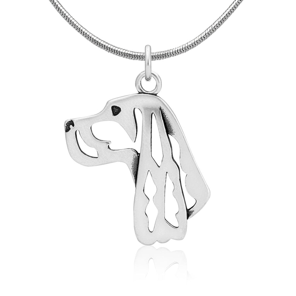 Gordon Setter Necklace in Sterling Silver