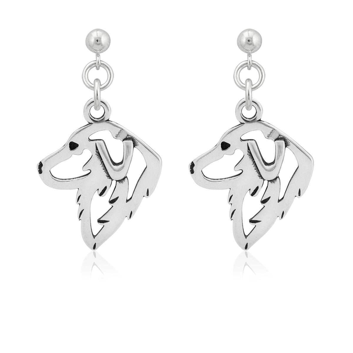 Great Pyrenees Earrings in Sterling Silver