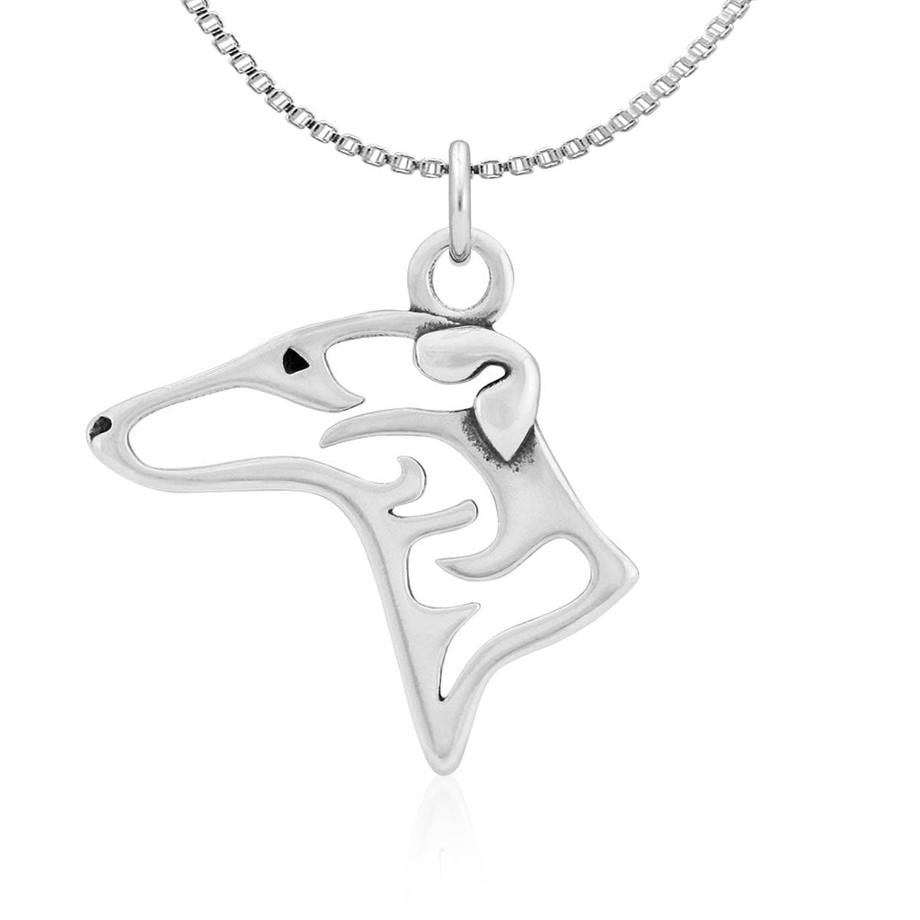 Greyhound Necklace in Sterling Silver