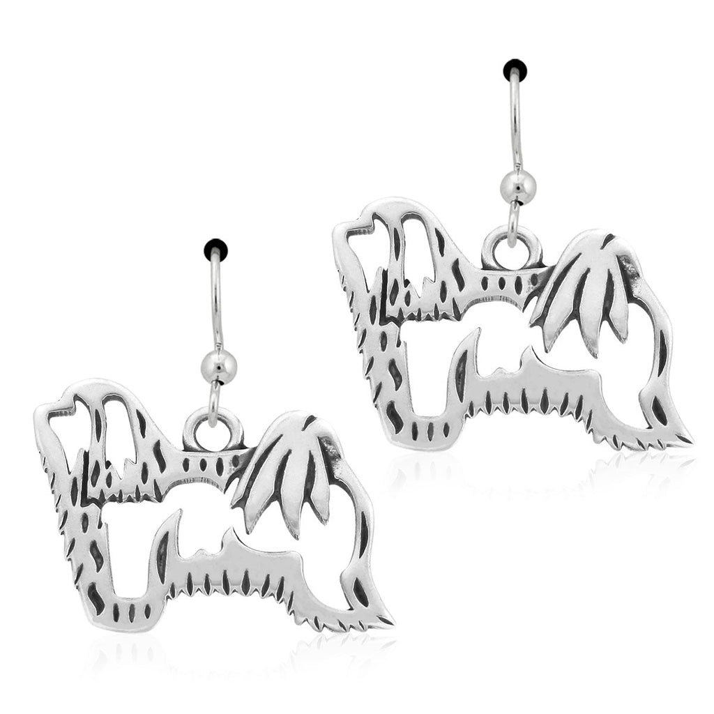 Sterling Silver Havanese Earrings