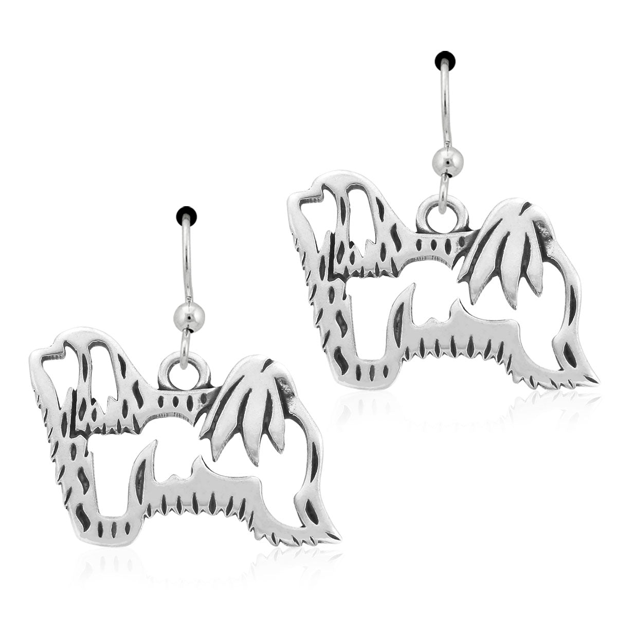 Sterling Silver Havanese Earrings