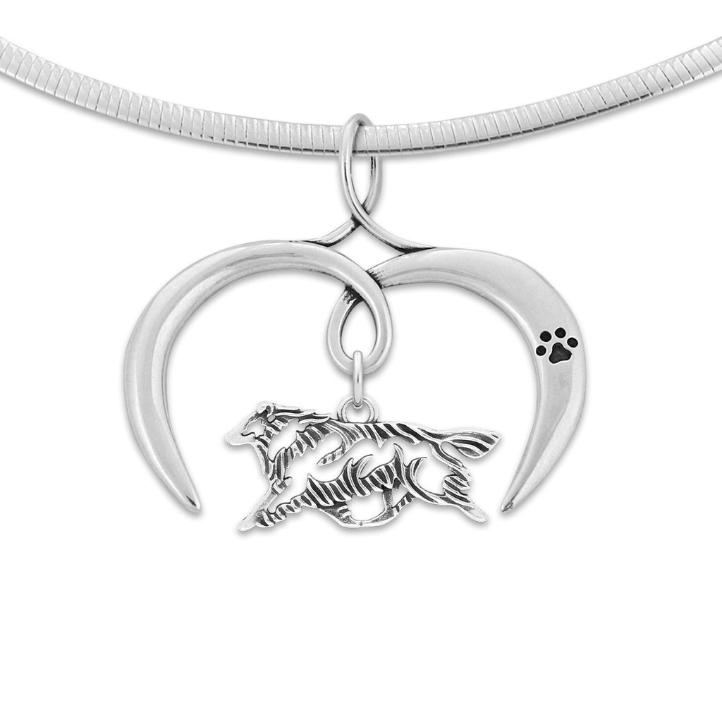 Shetland Sheepdog Heart Necklace