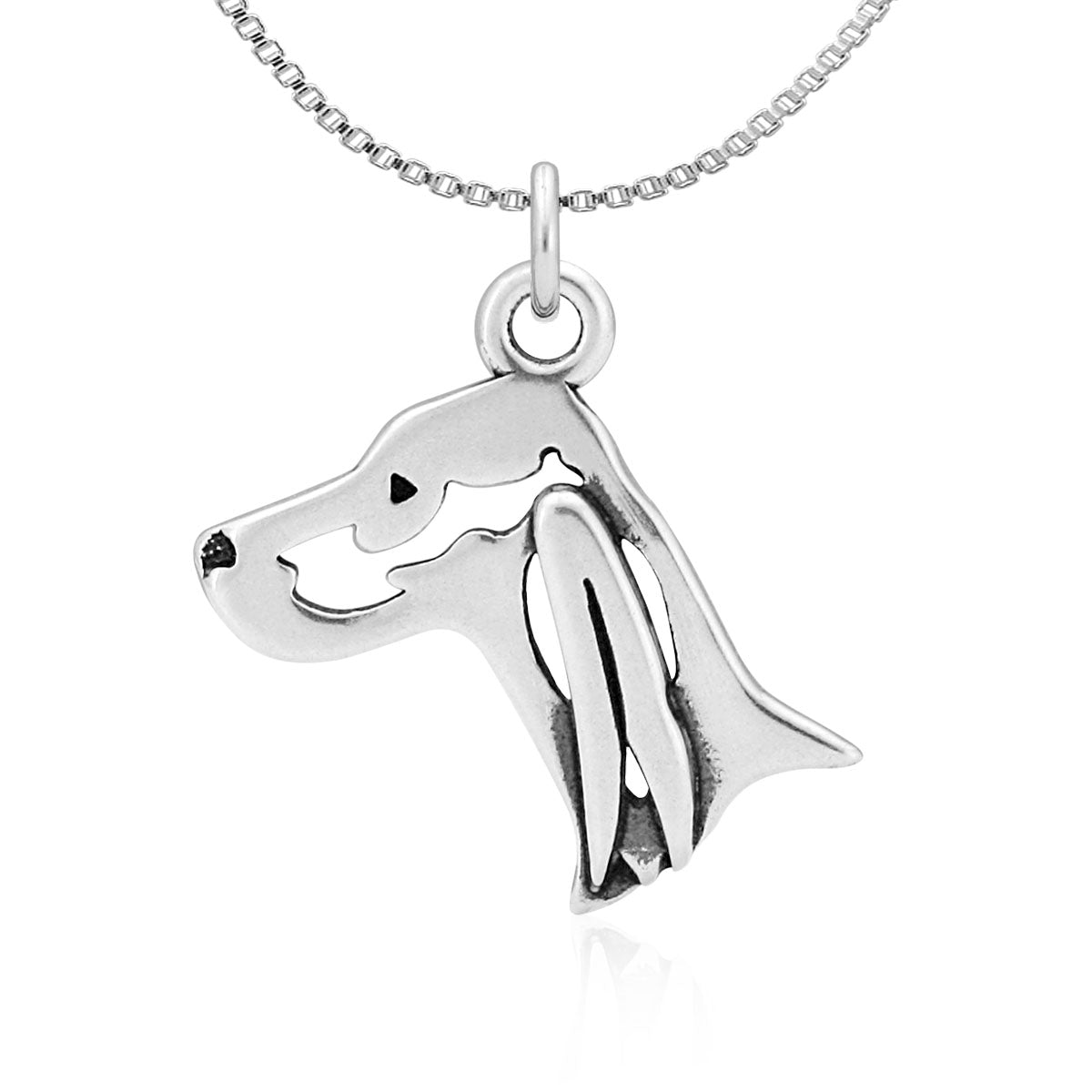 Irish Setter Necklace in Sterling Silver
