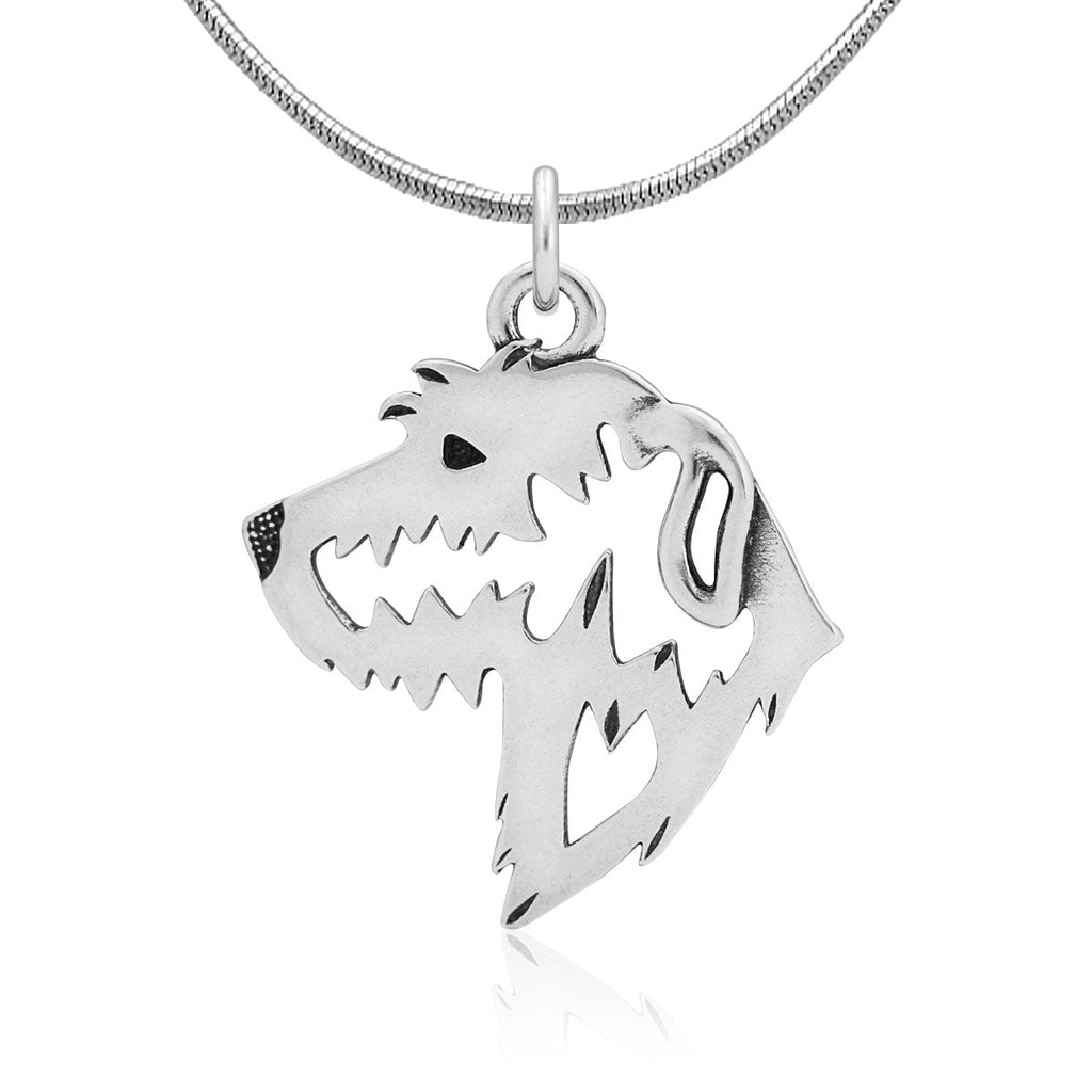 Irish Wolfhound Necklace in Sterling Silver