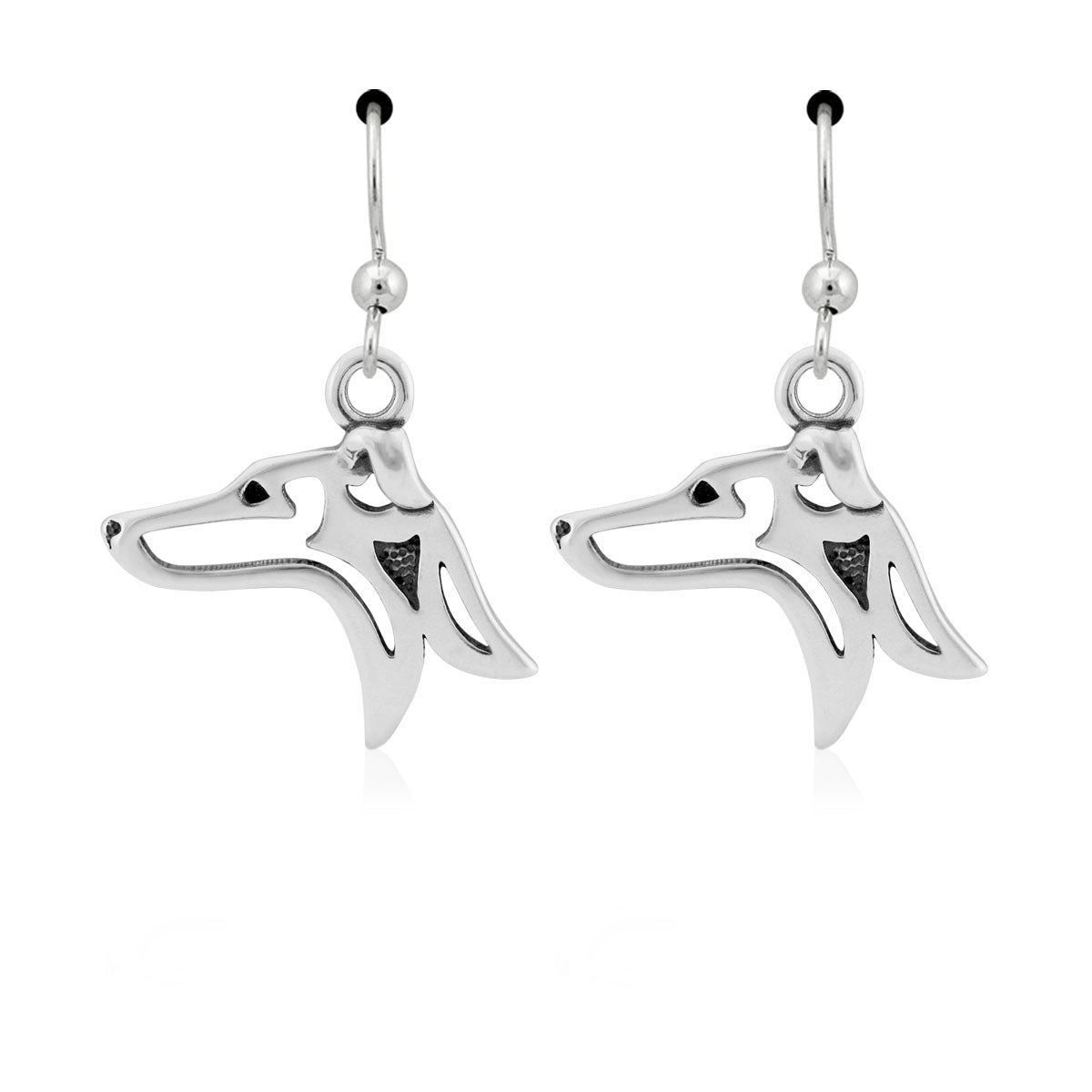 Italian Greyhound Earrings in Sterling Silver