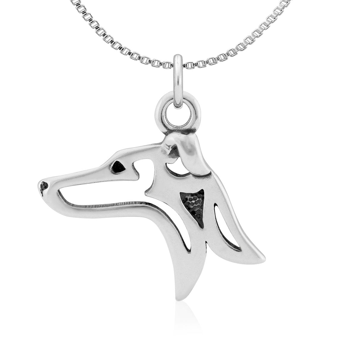 Italian Greyhound Necklace in Sterling Silver