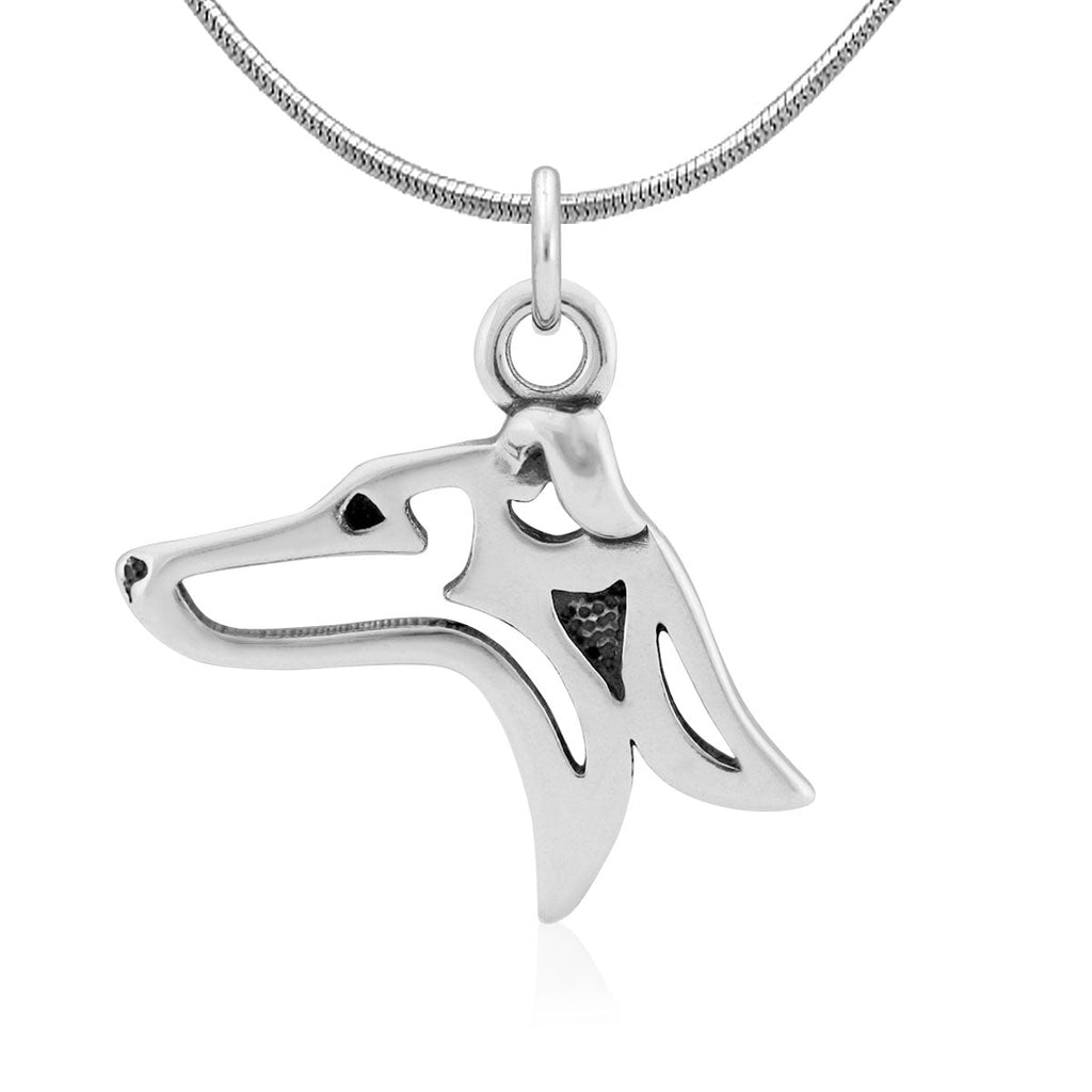 Italian Greyhound Necklace in Sterling Silver