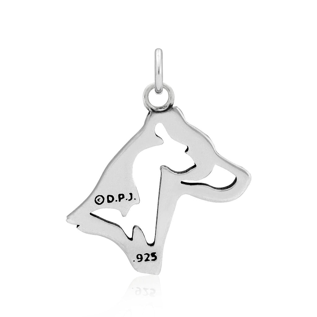 Jack Russell Terrier Necklace in Sterling Silver, Smooth Coat
