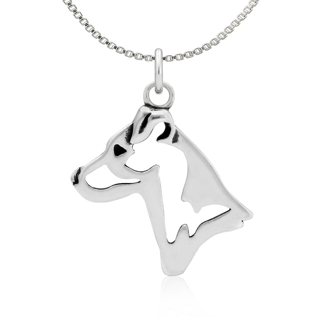 Jack Russell Terrier Necklace in Sterling Silver, Smooth Coat
