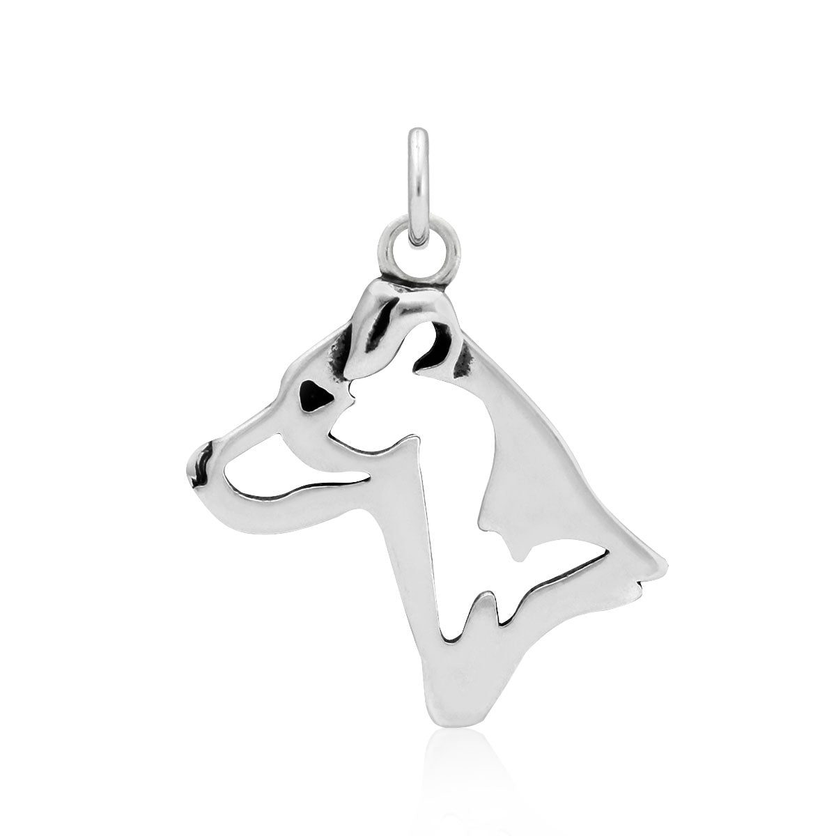 Jack Russell Terrier Necklace in Sterling Silver, Smooth Coat