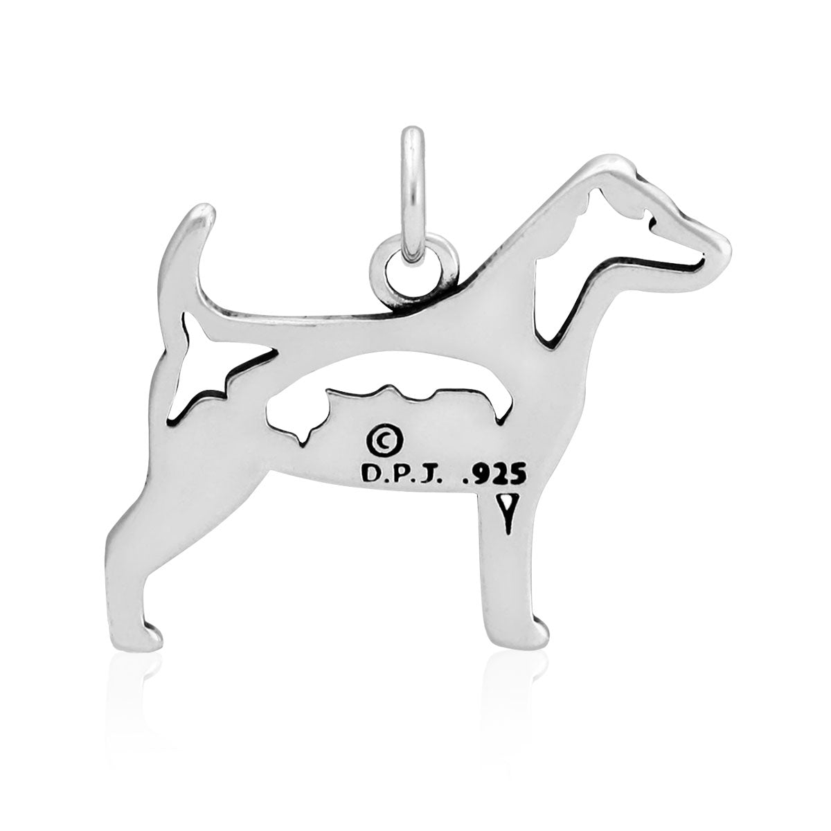 Sterling Silver Jack Russell Terrier Necklace Jewelry