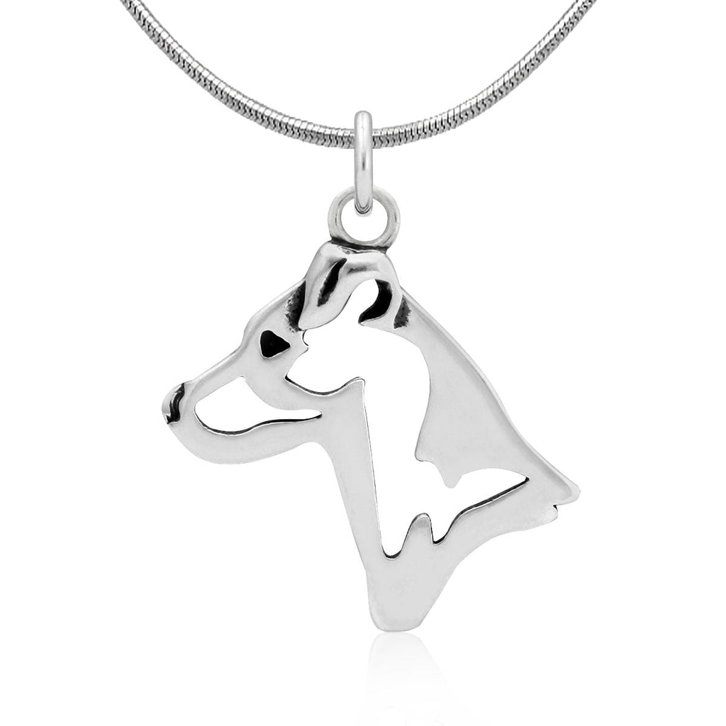 Jack Russell Terrier Necklace in Sterling Silver, Smooth Coat