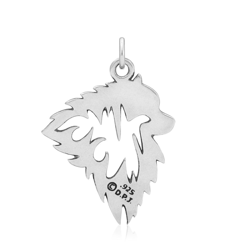 Keeshond Necklace in Sterling Silver