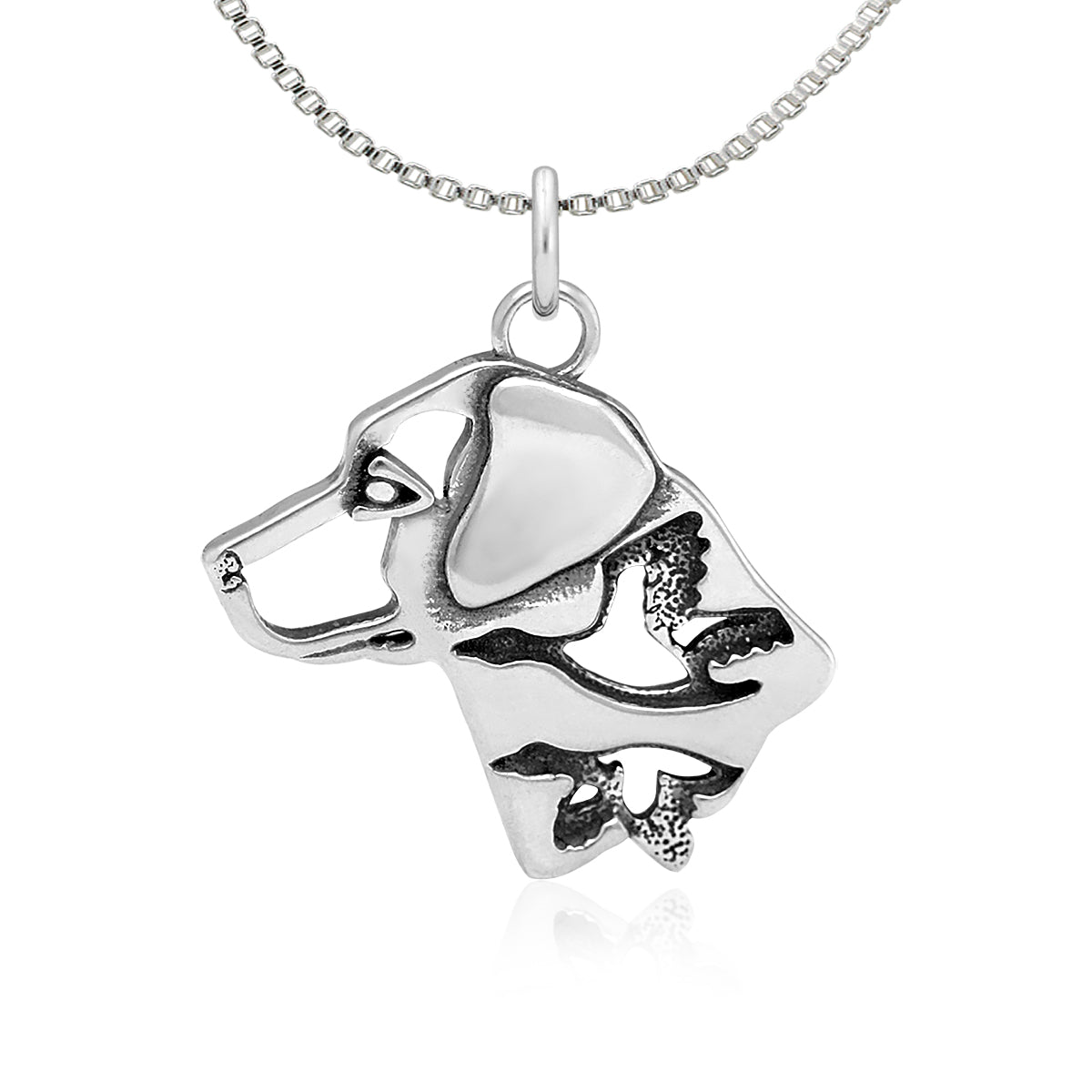Labrador Retriever Necklace in Sterling Silver