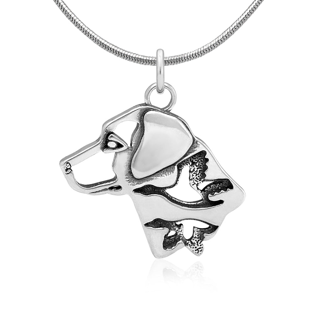 Labrador Retriever Necklace in Sterling Silver