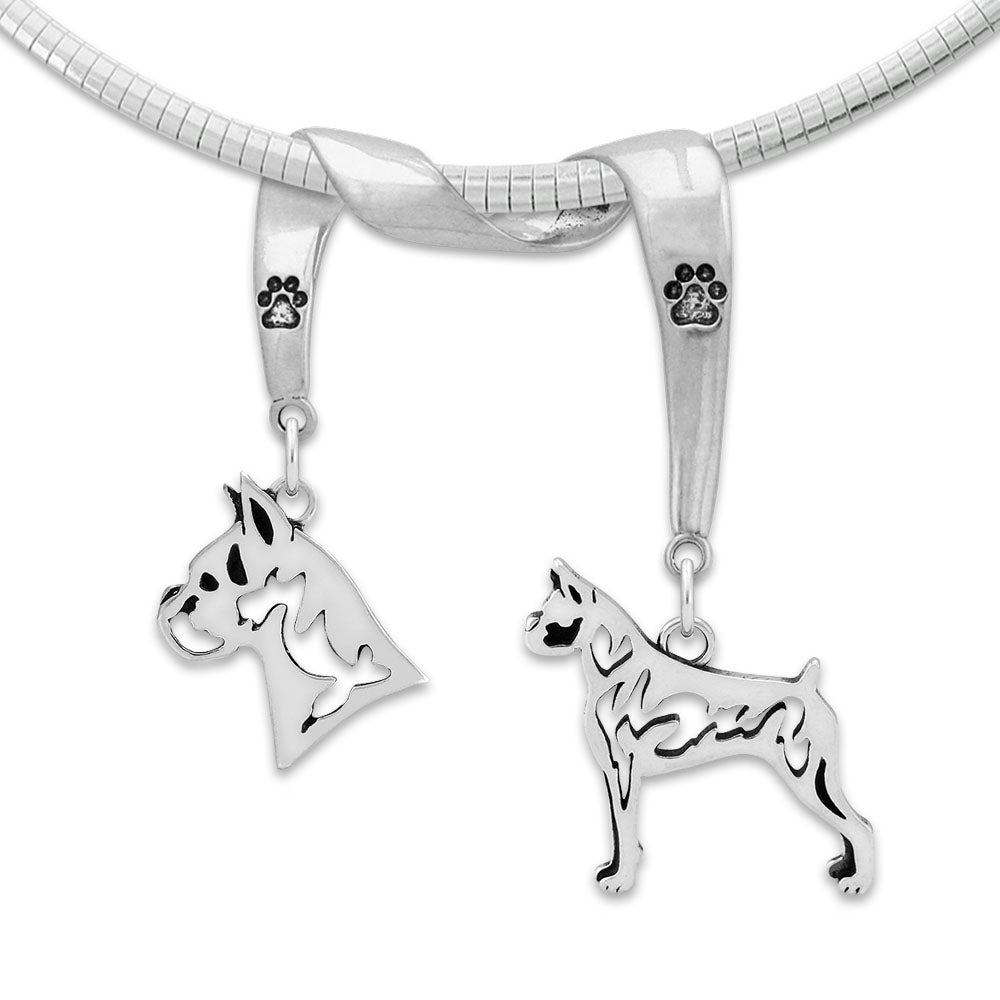 Boxer Luxury Necklace in Sterling Silver