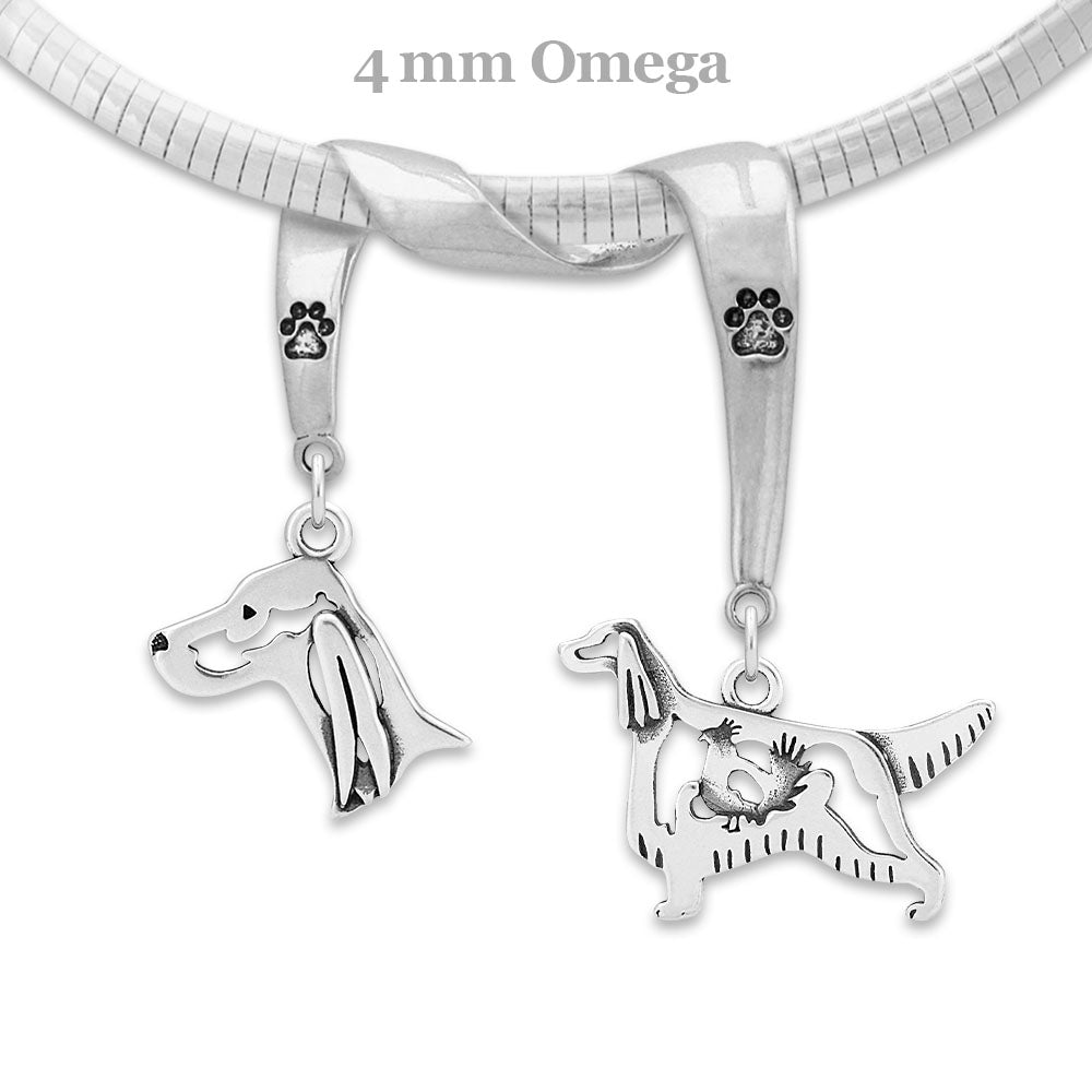 Irish Setter Luxury Necklace in Sterling Silver