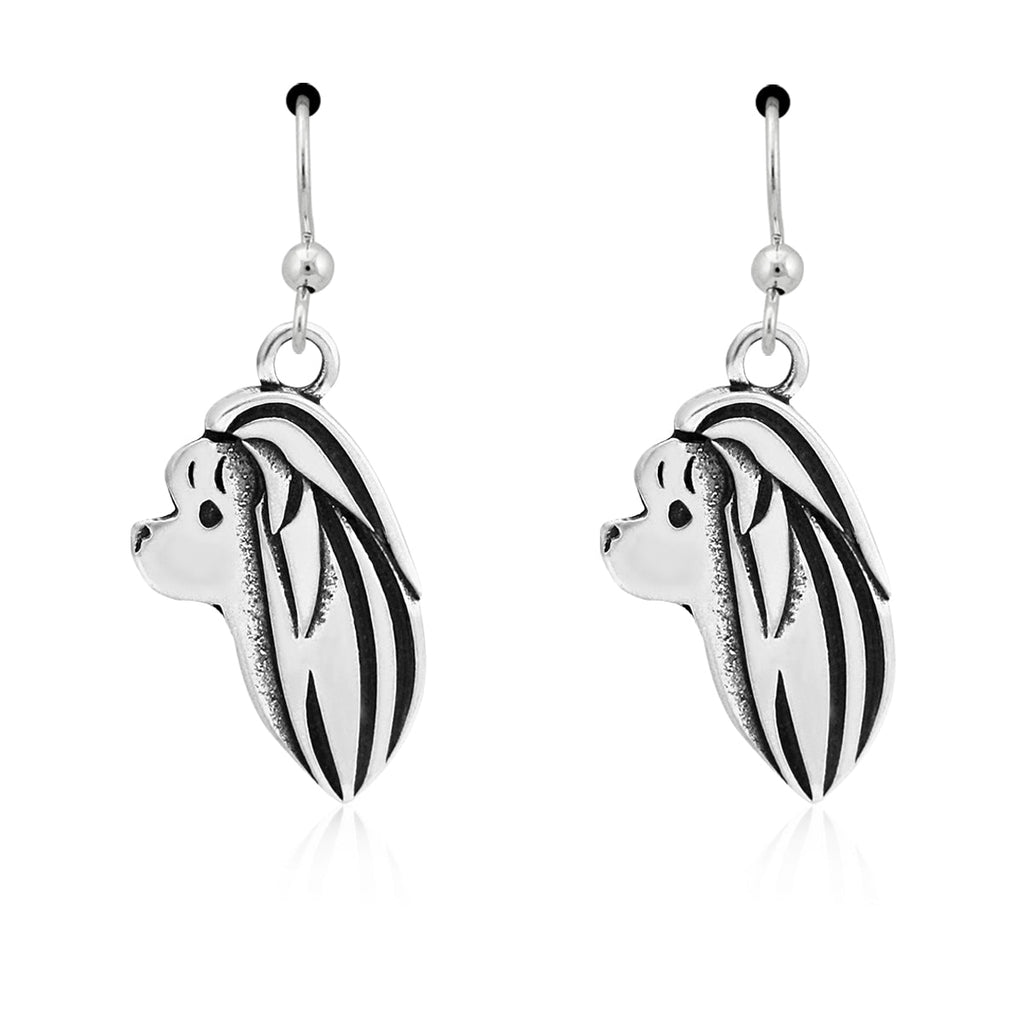 Maltese Earrings in Sterling Silver