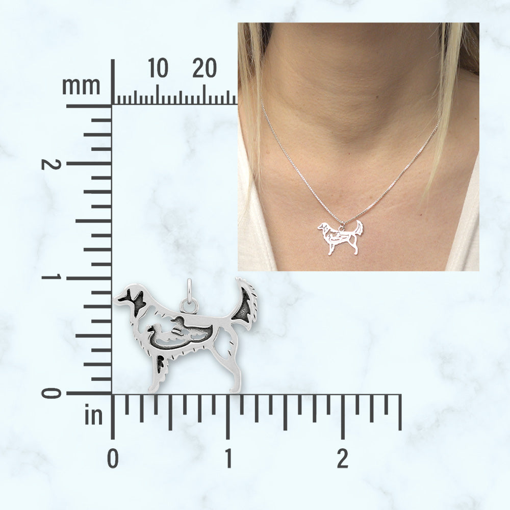 Sterling Silver Nova Scotia Duck Tolling Retriever Necklace Jewelry