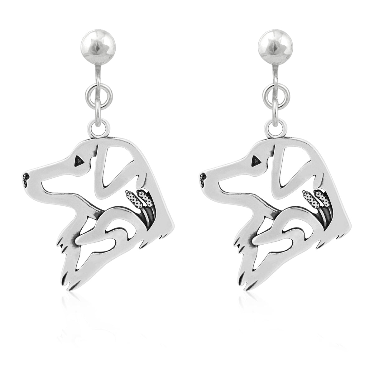 Nova Scotia Duck Tolling Retriever Earrings in Sterling Silver