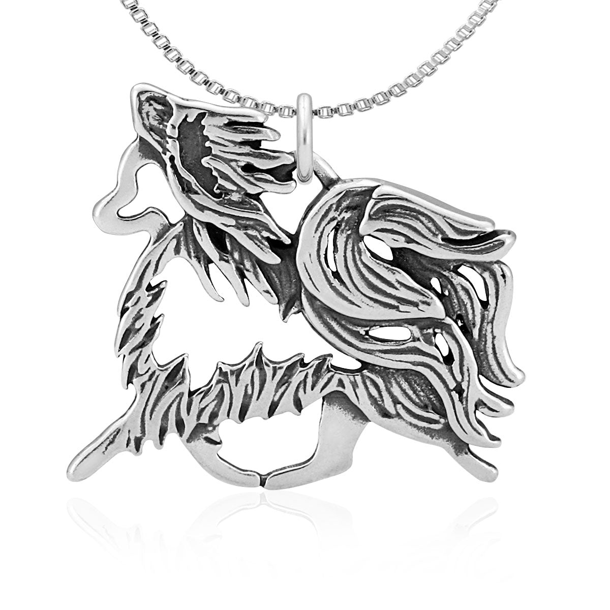 Sterling Silver Papillon Necklace Pendant