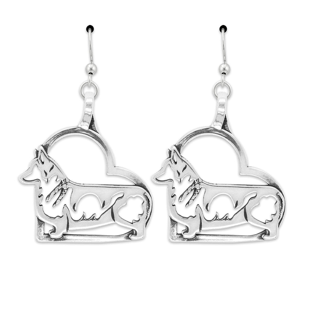 Pembroke Welsh Corgi Heart Earrings