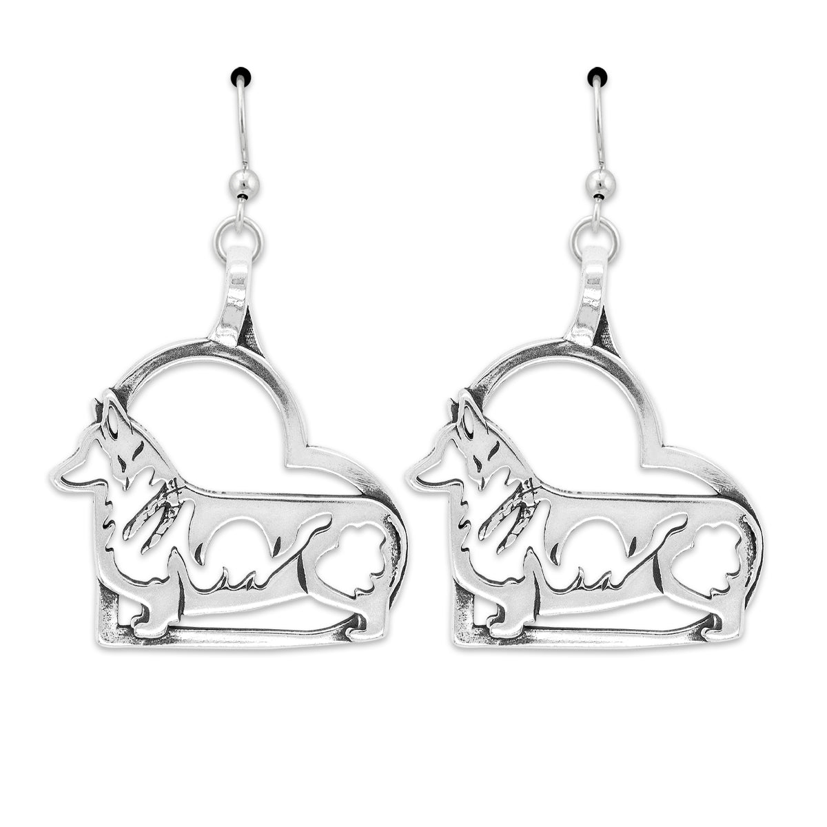 Pembroke Welsh Corgi Heart Earrings