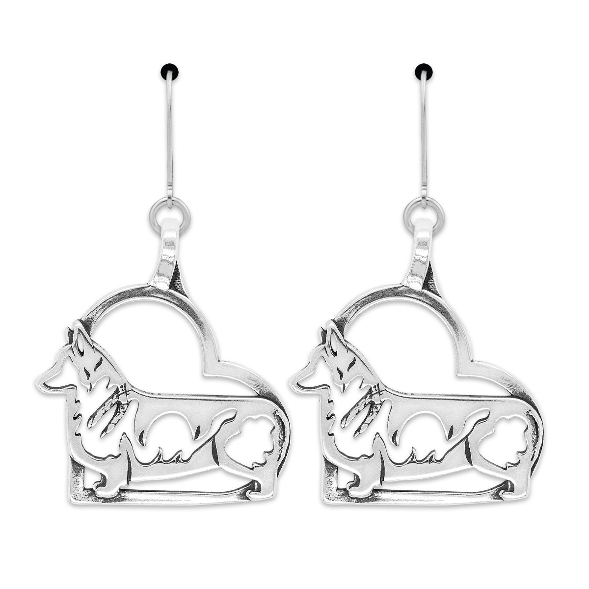 Pembroke Welsh Corgi Heart Earrings