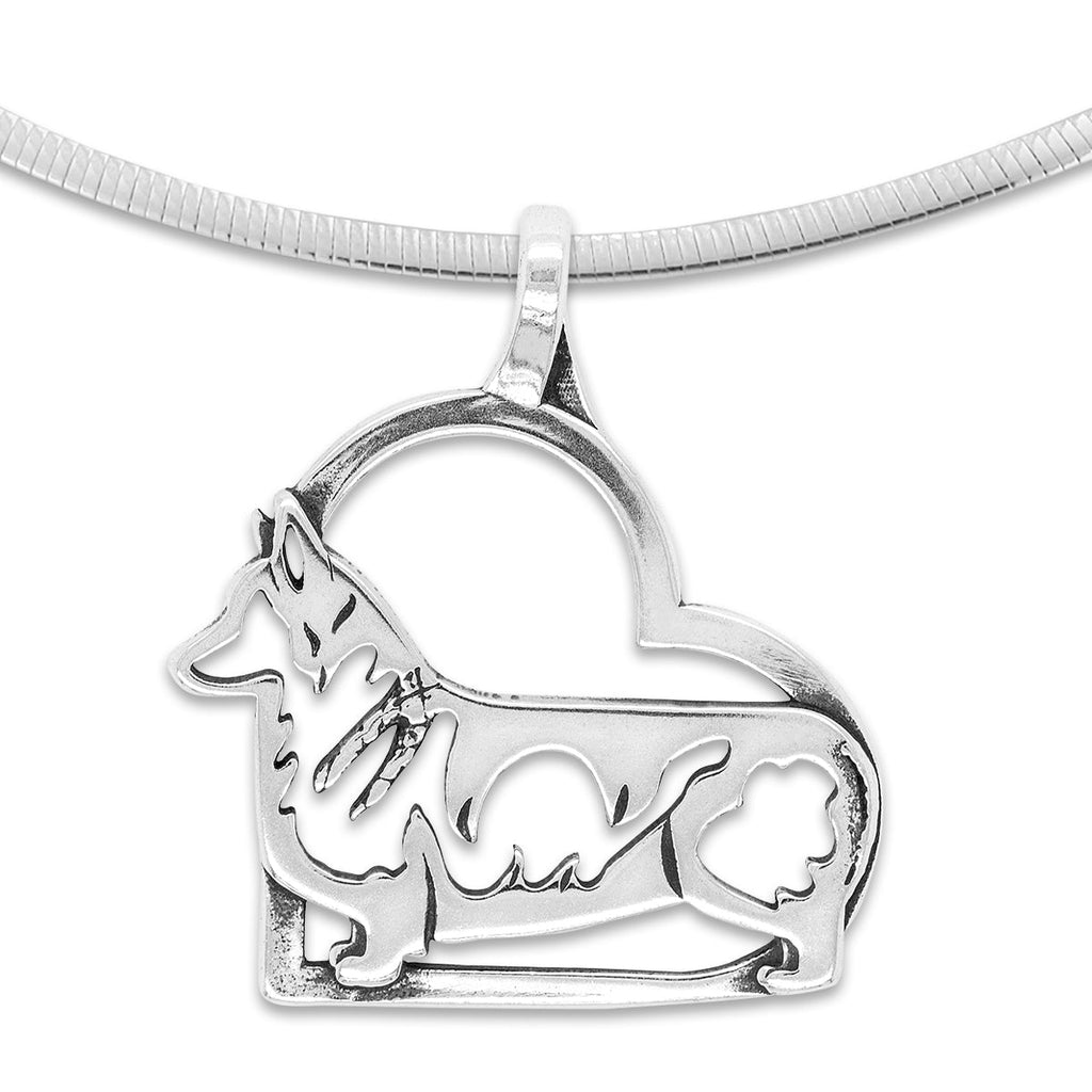 Pembroke Welsh Corgi Heart Necklace