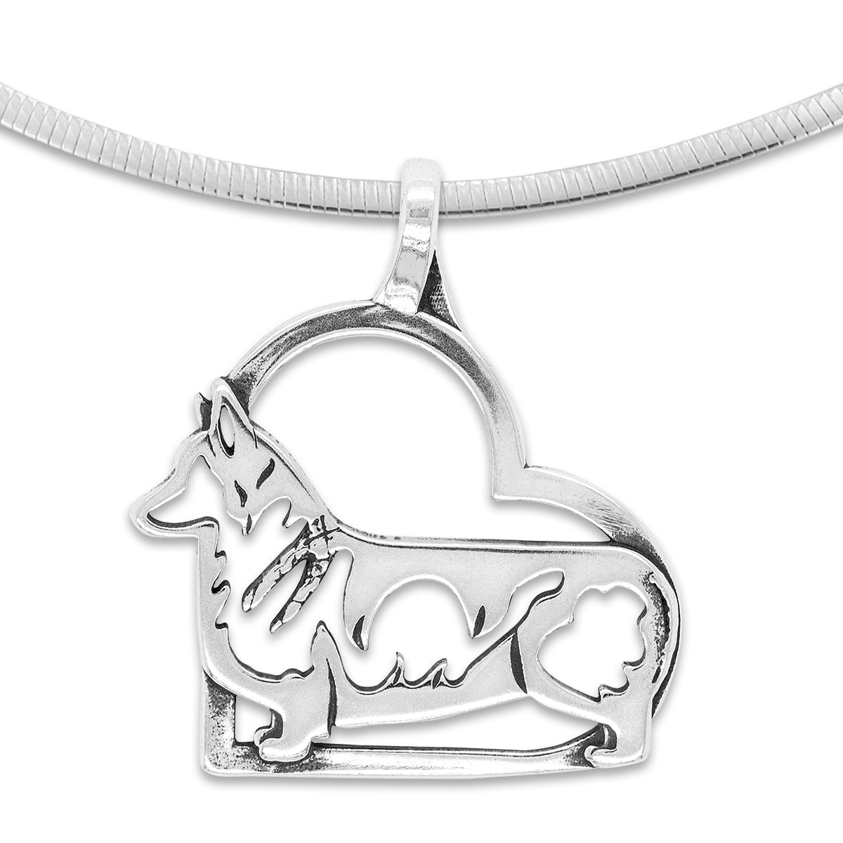 Pembroke Welsh Corgi Heart Necklace