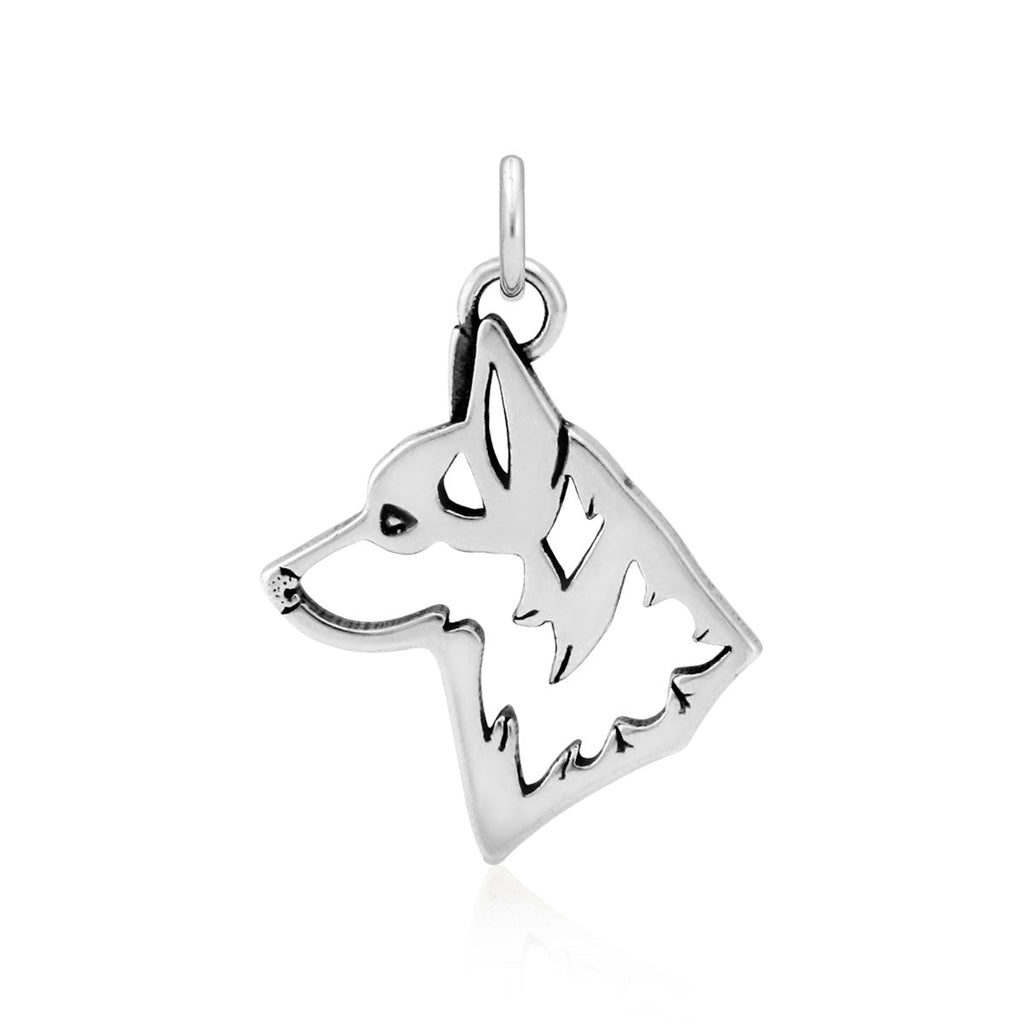 Pembroke Welsh Corgi Necklace in Sterling Silver