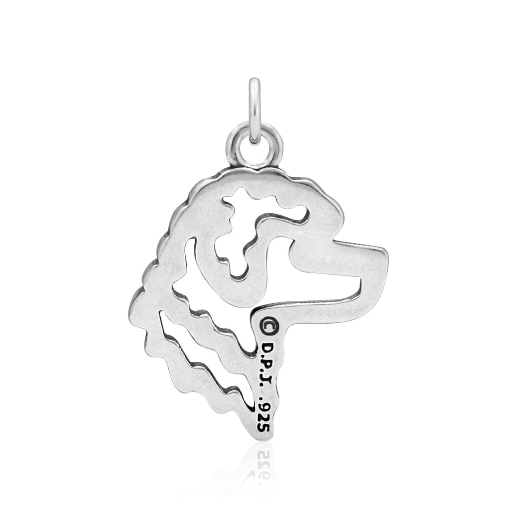 Portuguese Water Dog Necklace in Sterling Silver