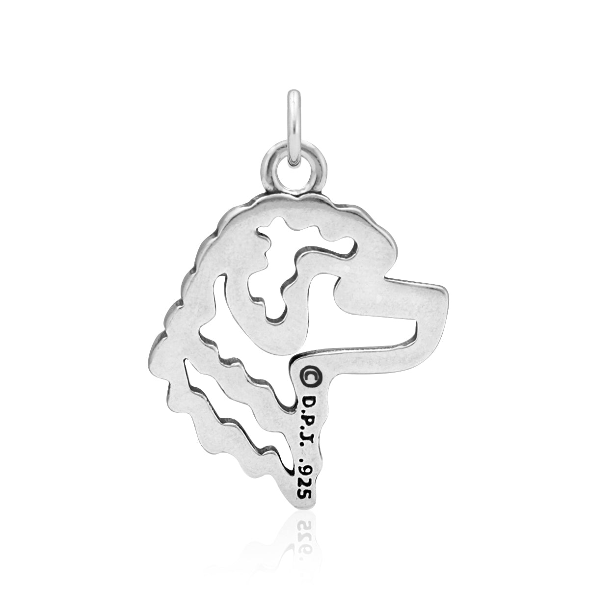 Portuguese Water Dog Necklace in Sterling Silver