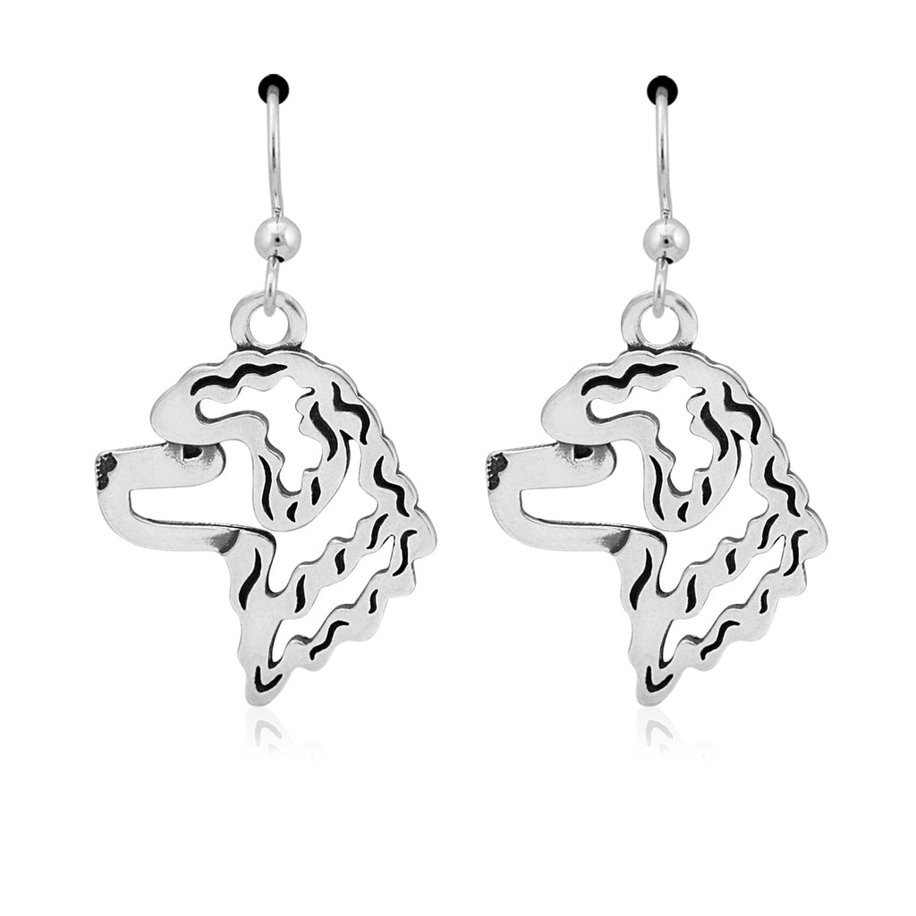 Portuguese Water Dog Earrings in Sterling Silver