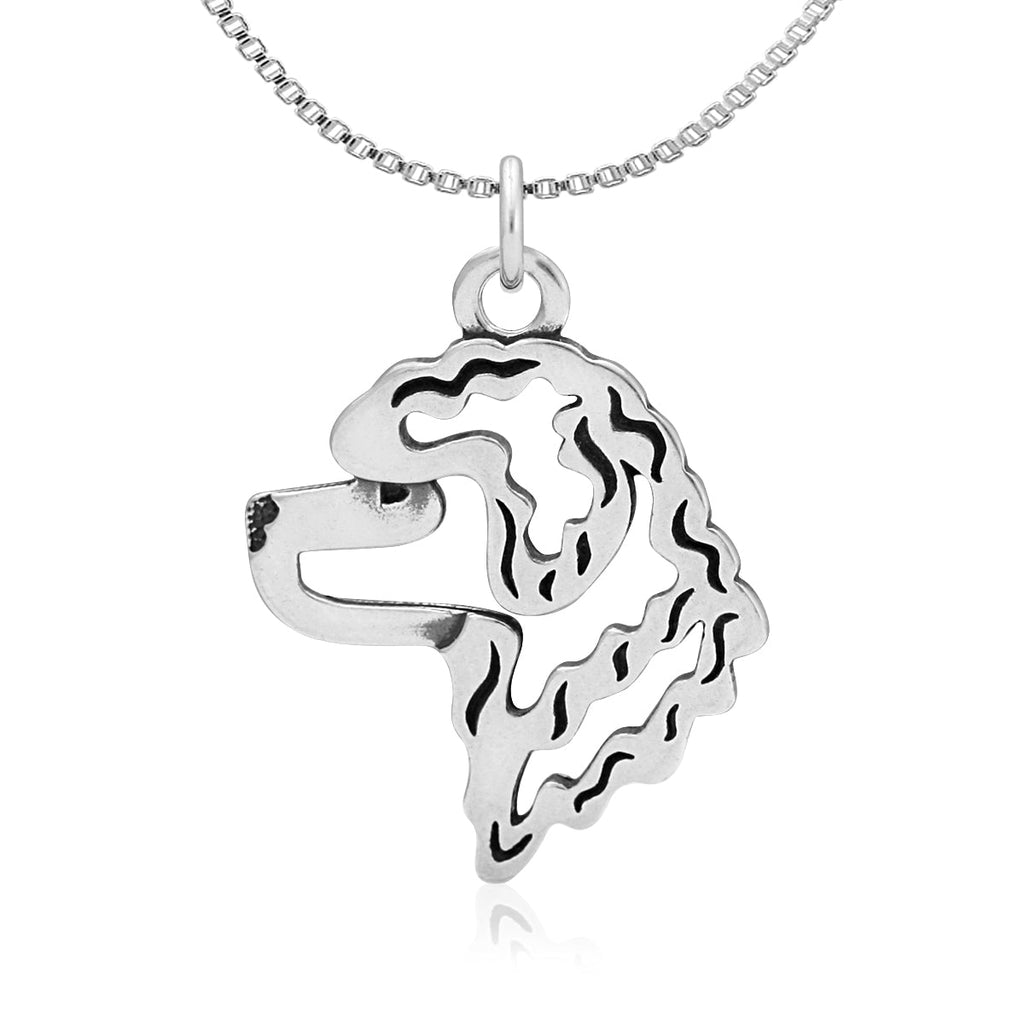 Portuguese Water Dog Necklace in Sterling Silver