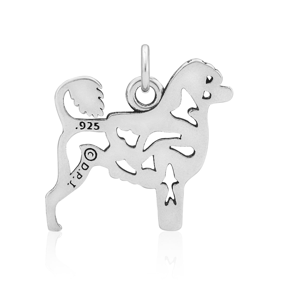 Sterling Silver Portuguese Water Dog Necklace Pendant