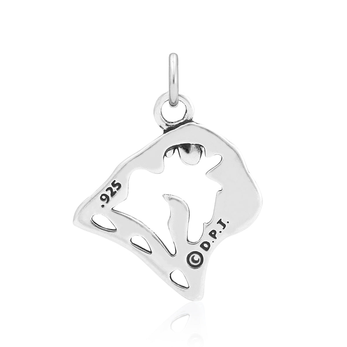 Pug Necklace in Sterling Silver