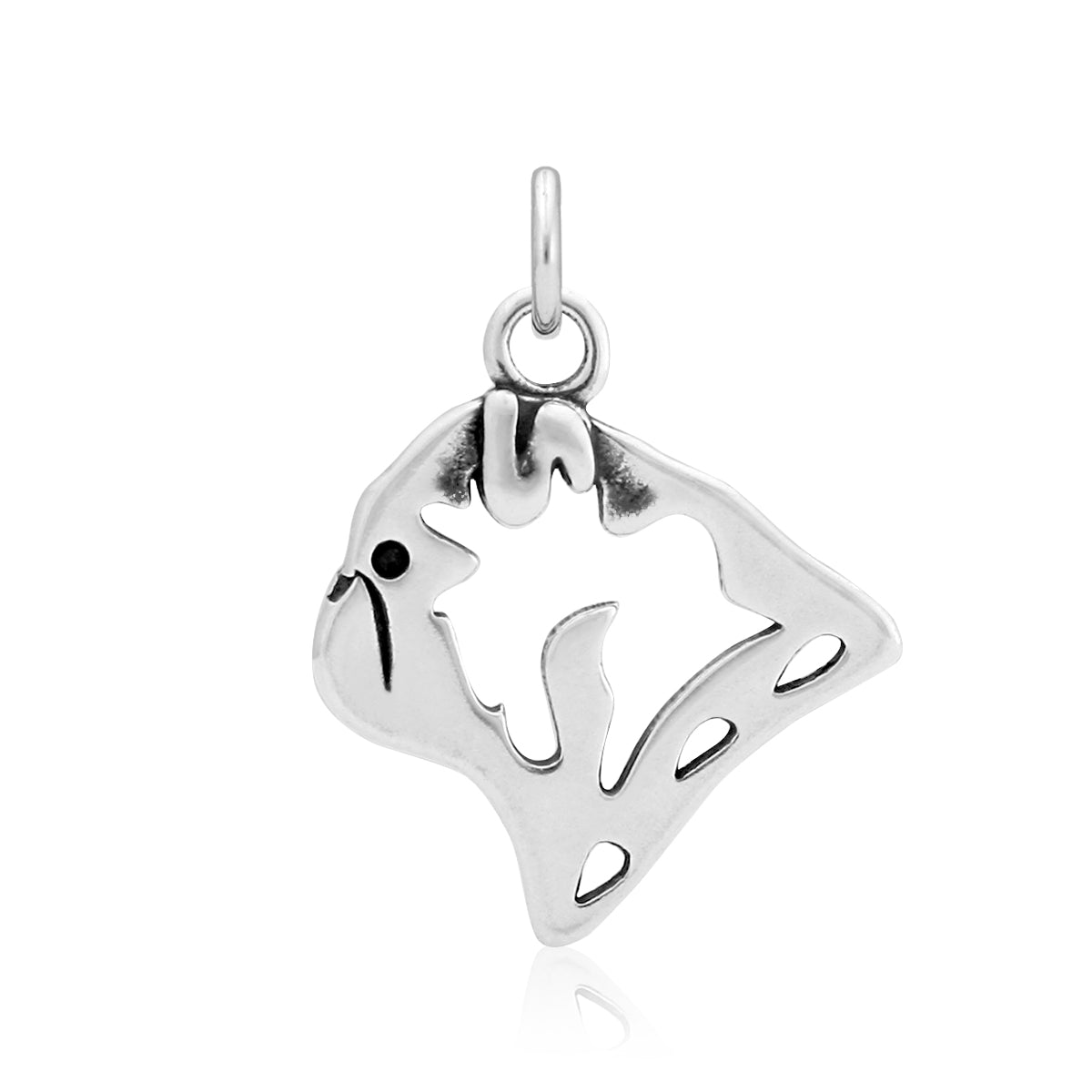 Pug Necklace in Sterling Silver