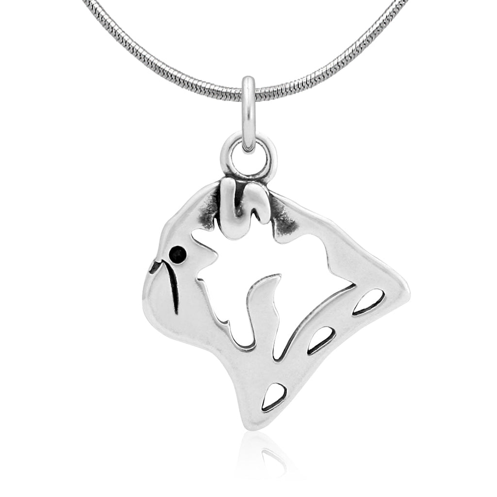 Pug Necklace in Sterling Silver