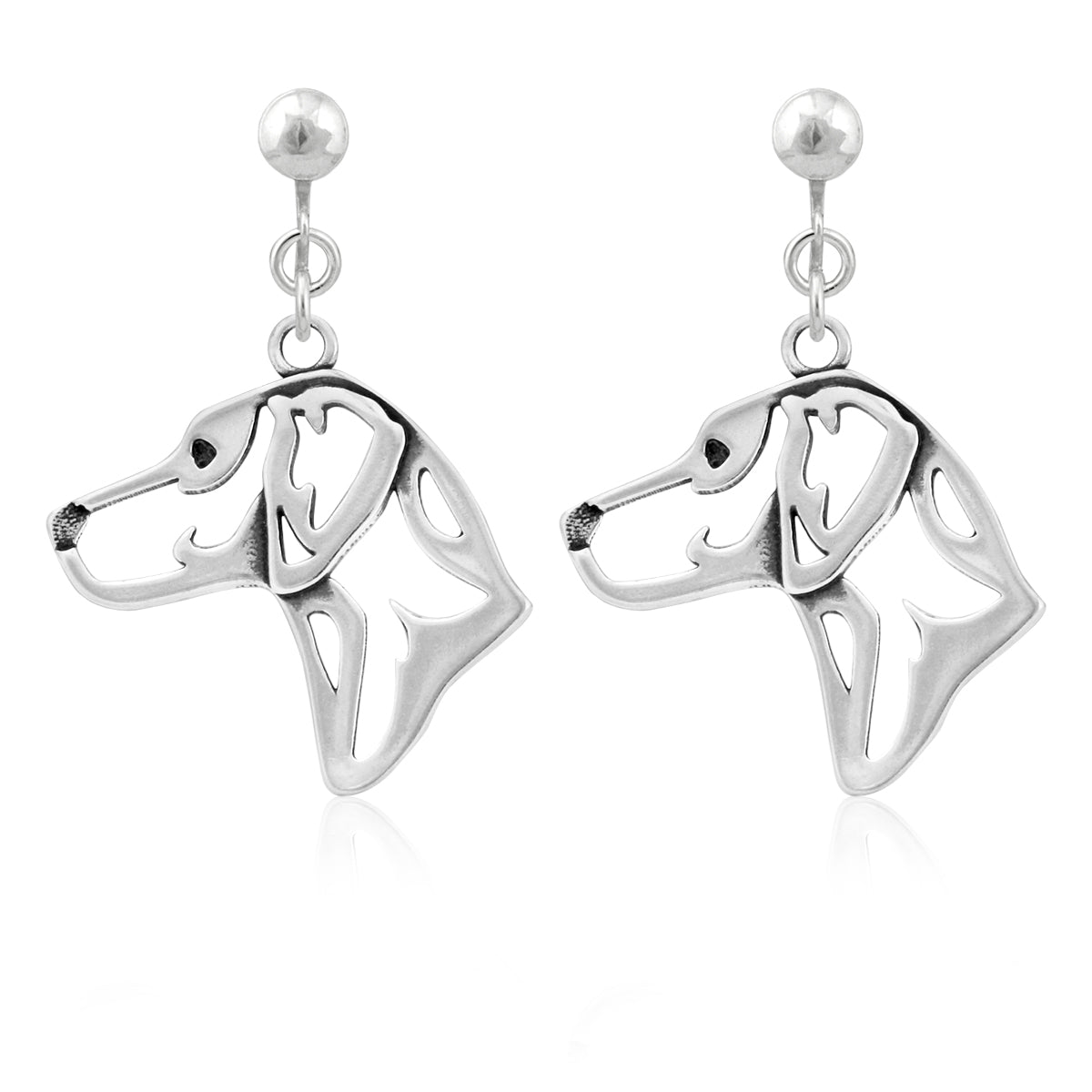 Rhodesian Ridgeback Earrings in Sterling Silver