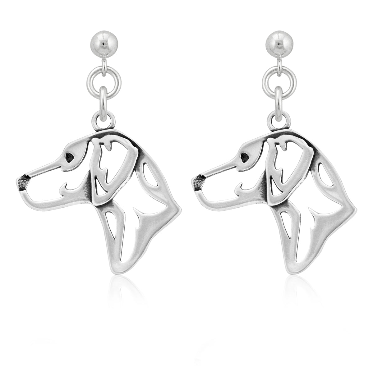 Rhodesian Ridgeback Earrings in Sterling Silver