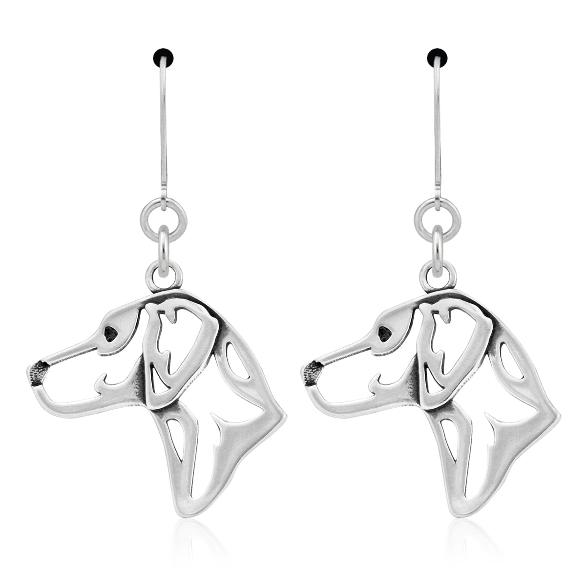 Rhodesian Ridgeback Earrings in Sterling Silver