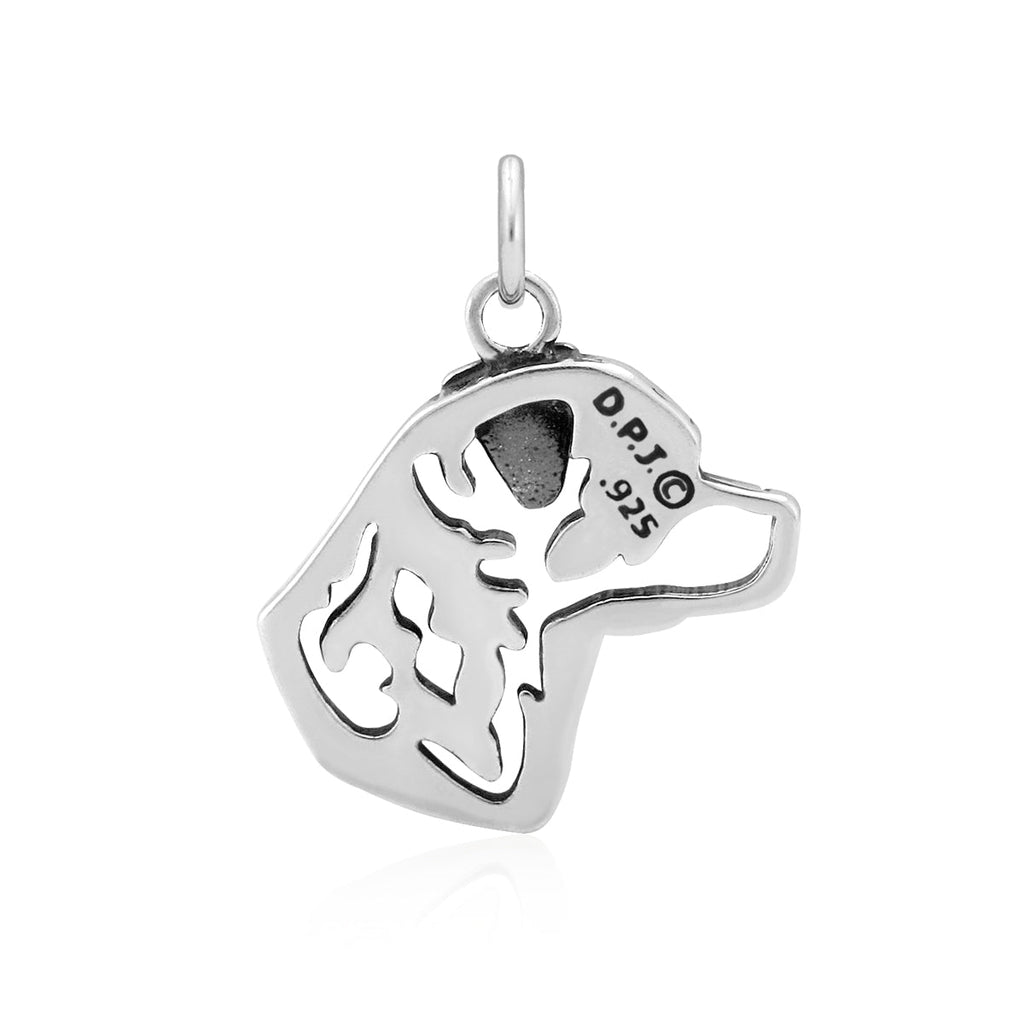 Rottweiler Necklace in Sterling Silver